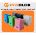 G-Pro Blox 5-Way 100A lockable single pole terminal block 5-pack - available in 5 colours